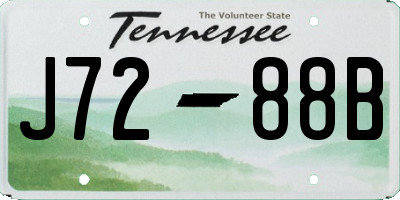 TN license plate J7288B