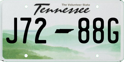 TN license plate J7288G