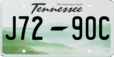 TN license plate J7290C
