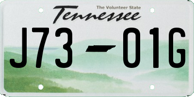 TN license plate J7301G