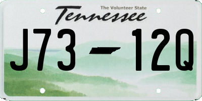 TN license plate J7312Q