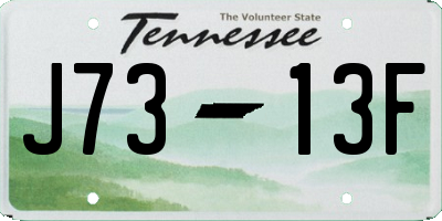 TN license plate J7313F