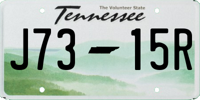 TN license plate J7315R