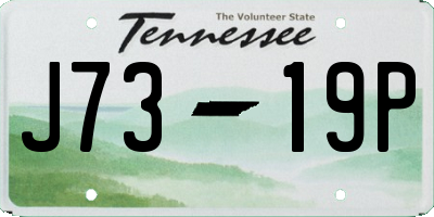 TN license plate J7319P