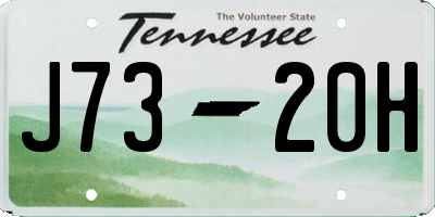 TN license plate J7320H