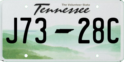 TN license plate J7328C