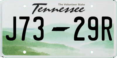 TN license plate J7329R