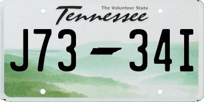 TN license plate J7334I