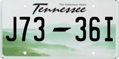 TN license plate J7336I