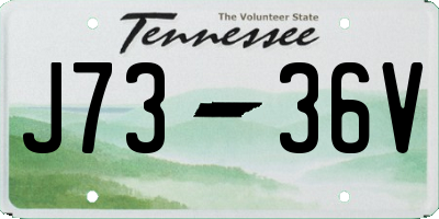 TN license plate J7336V
