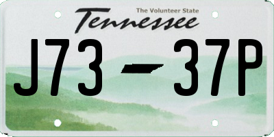TN license plate J7337P
