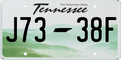 TN license plate J7338F