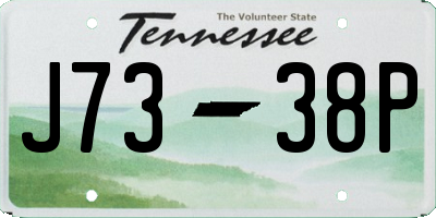 TN license plate J7338P