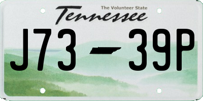 TN license plate J7339P
