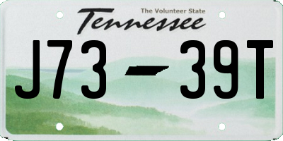 TN license plate J7339T