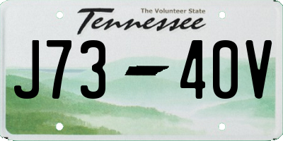 TN license plate J7340V