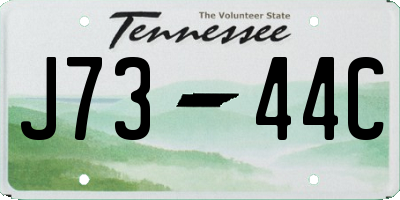 TN license plate J7344C