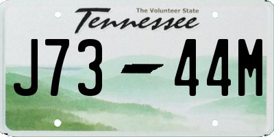 TN license plate J7344M
