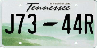 TN license plate J7344R