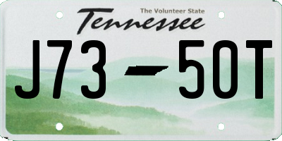 TN license plate J7350T