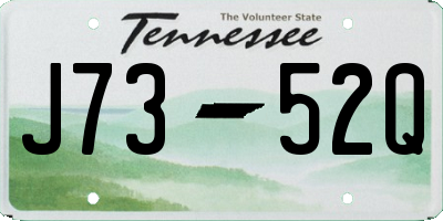TN license plate J7352Q