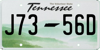 TN license plate J7356D