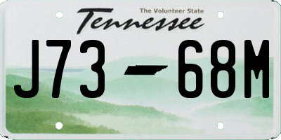 TN license plate J7368M