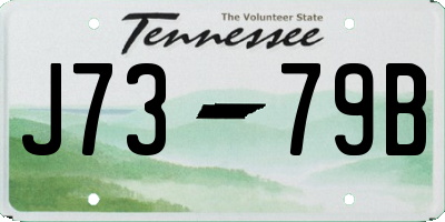TN license plate J7379B