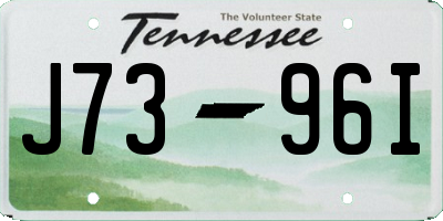 TN license plate J7396I