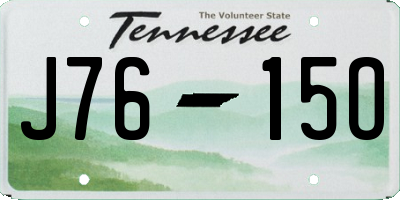 TN license plate J7615O