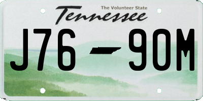 TN license plate J7690M