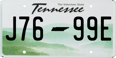TN license plate J7699E