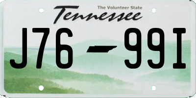 TN license plate J7699I