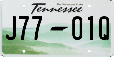 TN license plate J7701Q