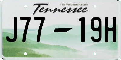 TN license plate J7719H