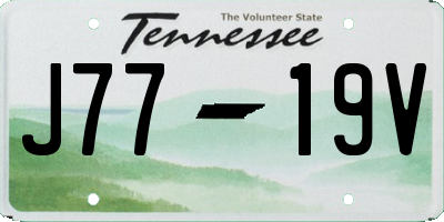 TN license plate J7719V