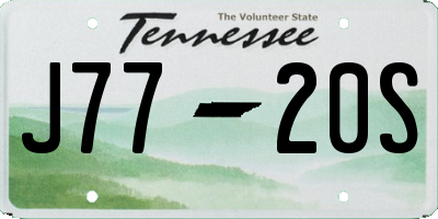 TN license plate J7720S