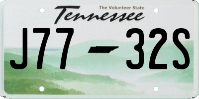 TN license plate J7732S