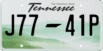 TN license plate J7741P
