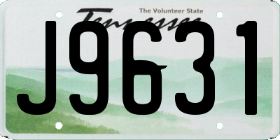 TN license plate J9631