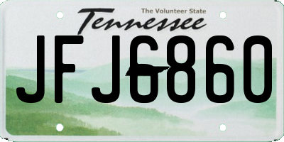 TN license plate JFJ6860