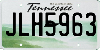 TN license plate JLH5963