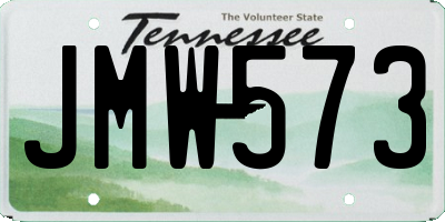 TN license plate JMW573