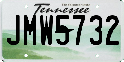 TN license plate JMW5732