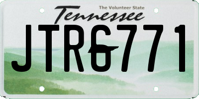 TN license plate JTR6771