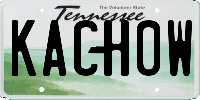 TN license plate KACH0W