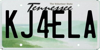 TN license plate KJ4ELA