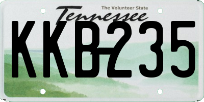 TN license plate KKB235