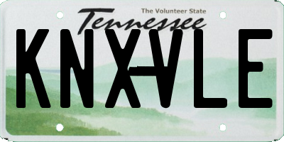 TN license plate KNXVLE