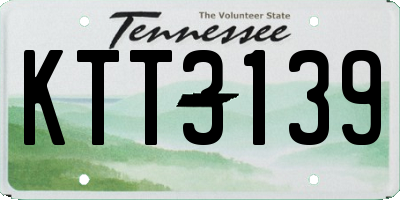 TN license plate KTT3139